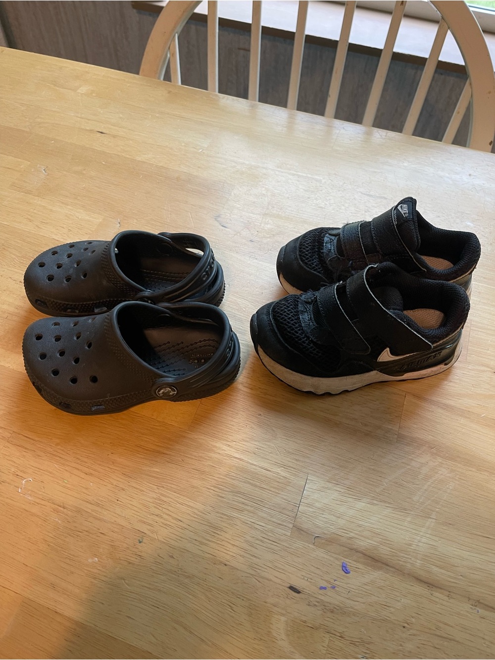 Boys Nike Sneakers and Crocs